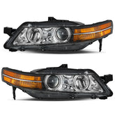 VehicleAid Headlights For 2007-2008 Acura TL Base/Navigation Model HID Xenon Type